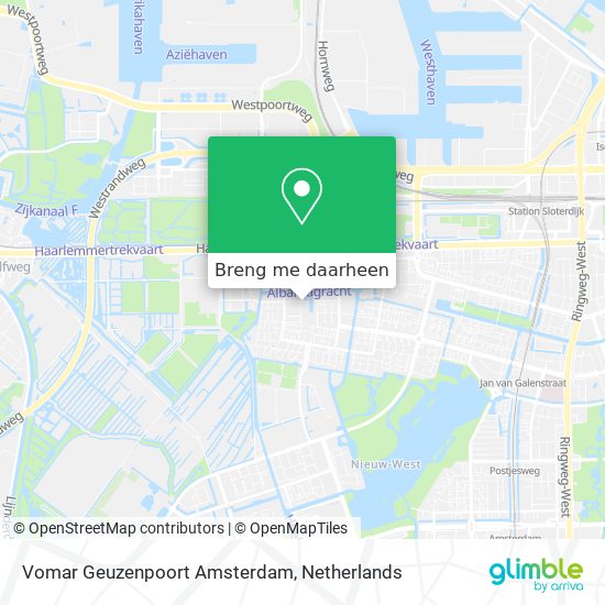 Vomar Geuzenpoort Amsterdam kaart