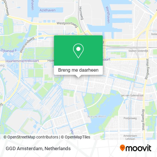 GGD Amsterdam kaart