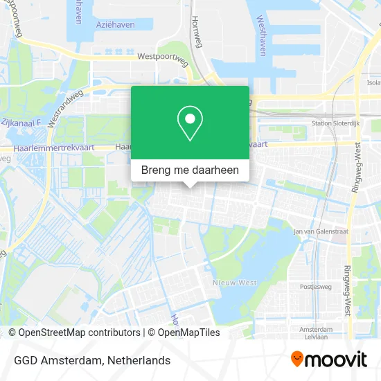 GGD Amsterdam kaart