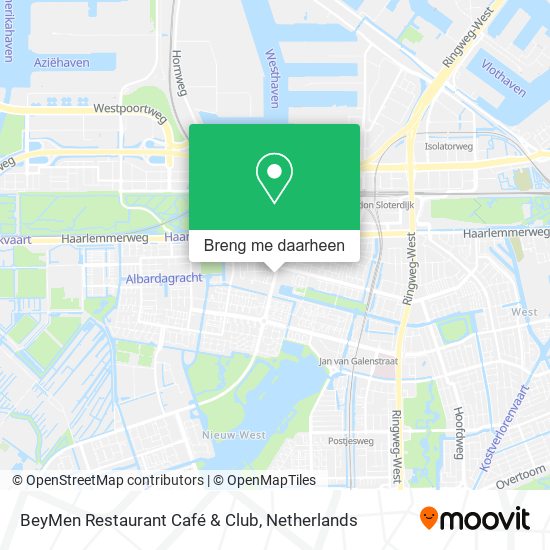 BeyMen Restaurant Café & Club kaart