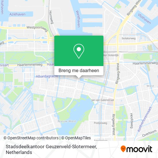 Stadsdeelkantoor Geuzenveld-Slotermeer kaart