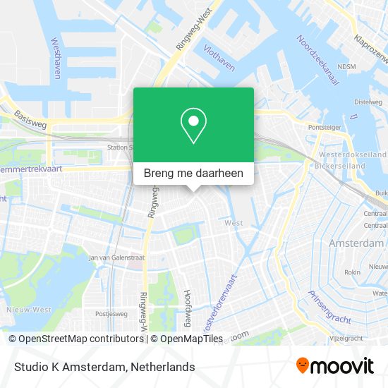 Beenmerg Vlucht strategie Hoe gaan naar Studio K Amsterdam via Bus, Trein, Tram of Metro?