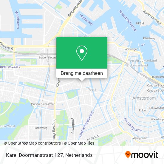 Karel Doormanstraat 127 kaart