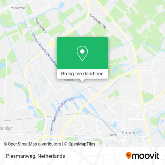 Plesmanweg kaart