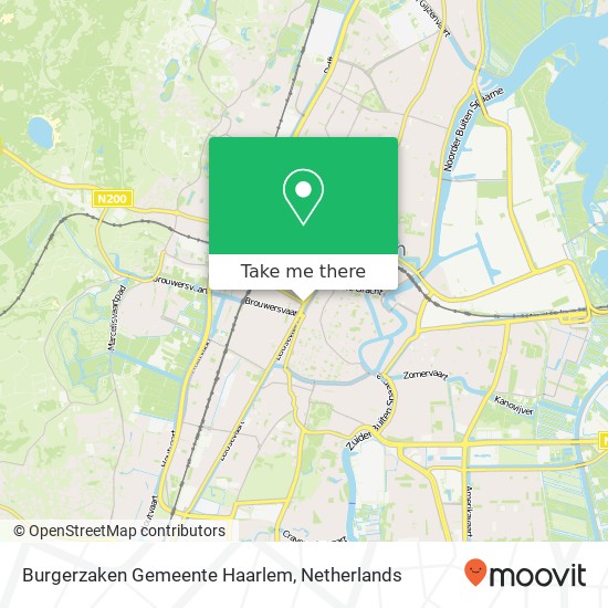 Burgerzaken Gemeente Haarlem kaart