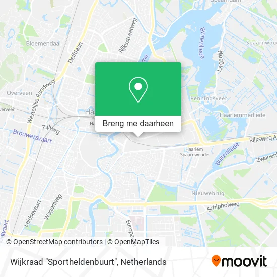 Wijkraad "Sportheldenbuurt" kaart