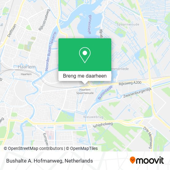 Bushalte A. Hofmanweg kaart