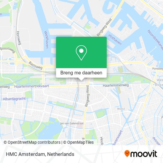 HMC Amsterdam kaart