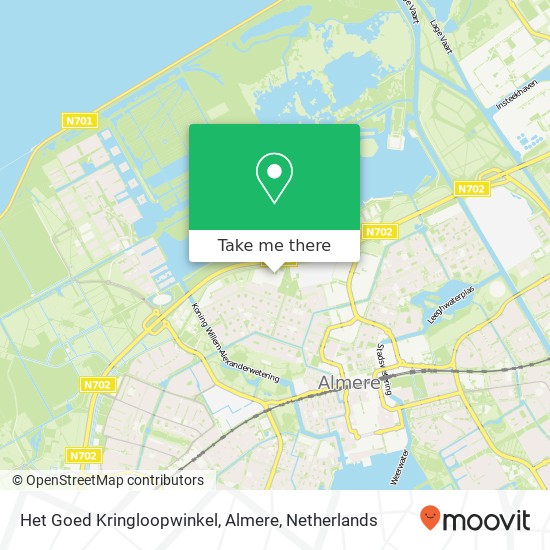 Het Goed Kringloopwinkel, Almere kaart