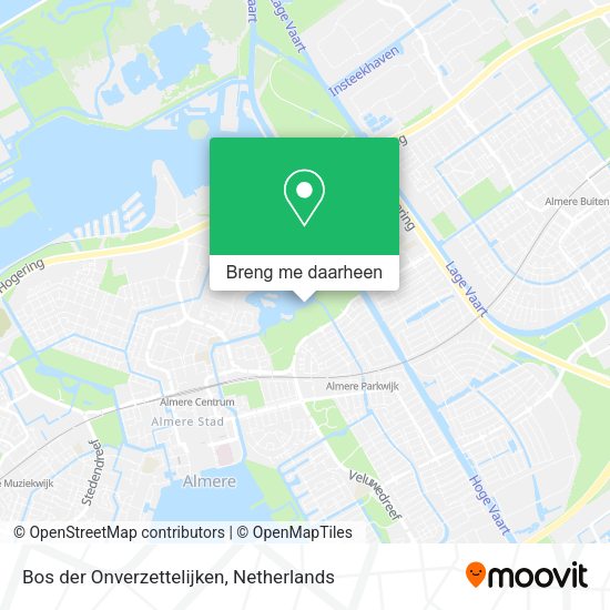 Bos der Onverzettelijken kaart