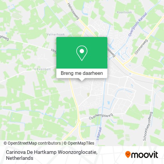 Carinova De Hartkamp Woonzorglocatie kaart