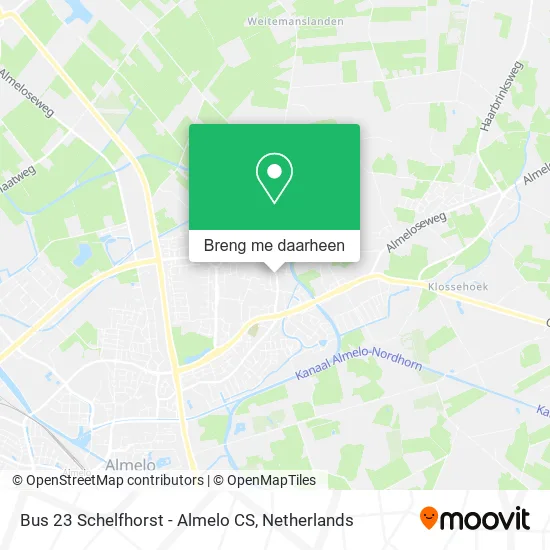 Bus 23 Schelfhorst - Almelo CS kaart