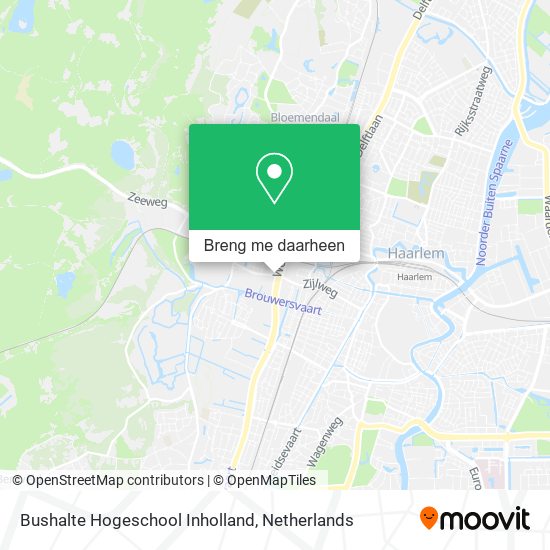Bushalte Hogeschool Inholland kaart