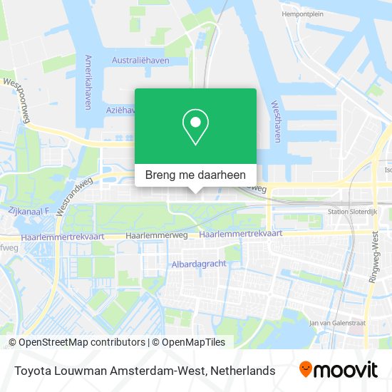 Toyota Louwman Amsterdam-West kaart