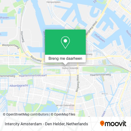Intercity Amsterdam - Den Helder kaart