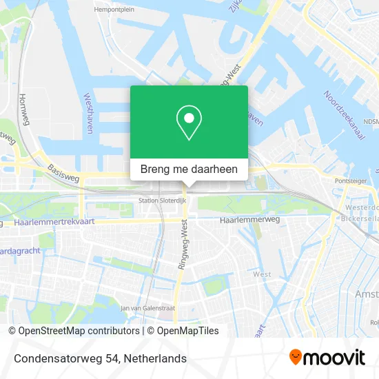 Condensatorweg 54 kaart