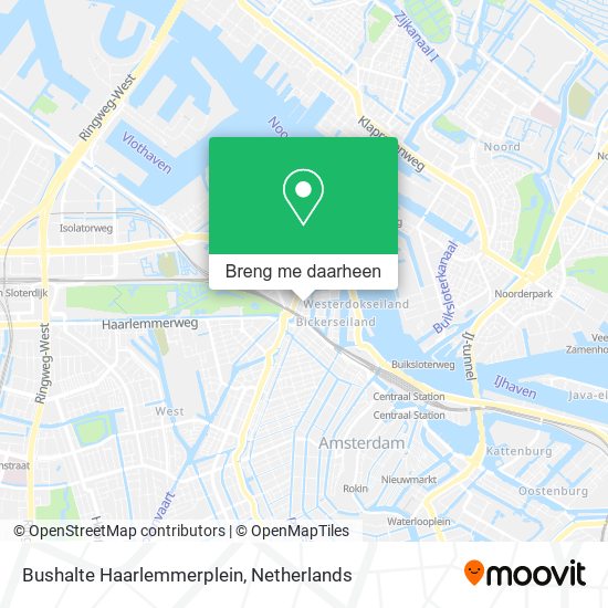 Bushalte Haarlemmerplein kaart