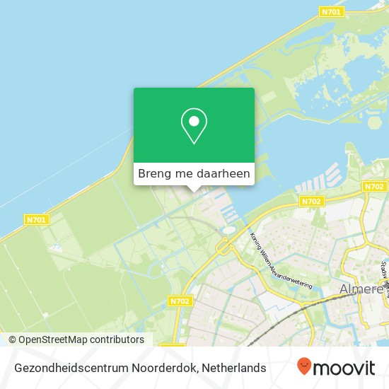 Gezondheidscentrum Noorderdok kaart