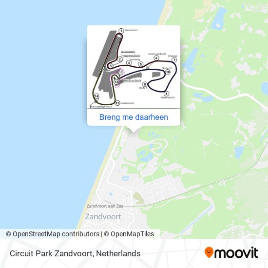 Circuit Park Zandvoort kaart