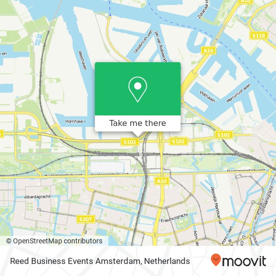 Reed Business Events Amsterdam kaart