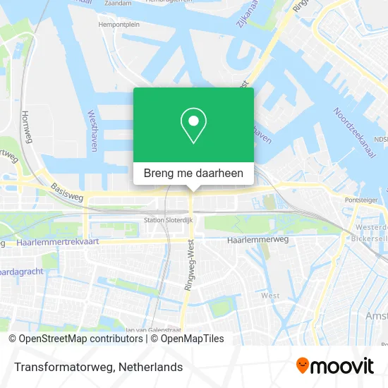 Transformatorweg kaart