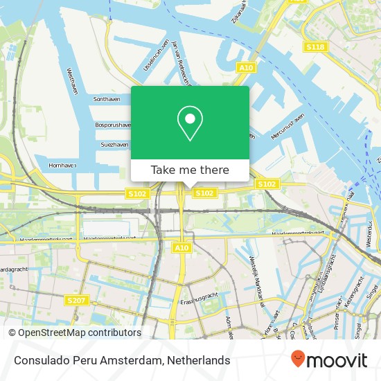Consulado Peru Amsterdam kaart