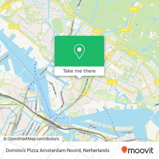 Domino's Pizza Amsterdam-Noord kaart