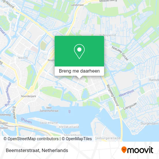 Beemsterstraat kaart