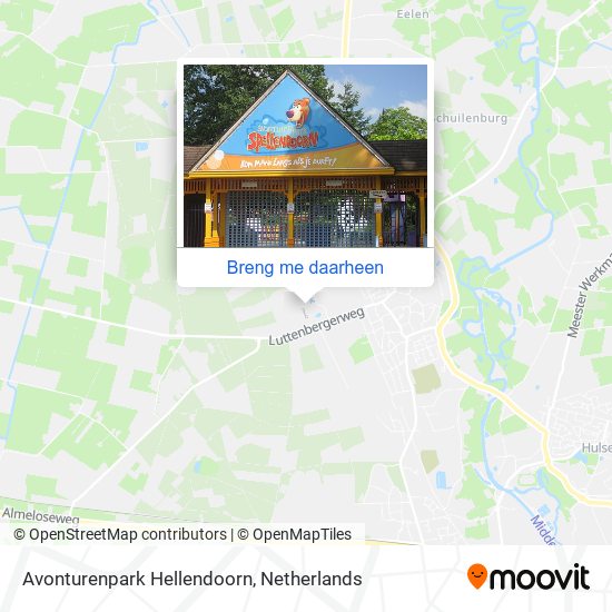 Avonturenpark Hellendoorn kaart