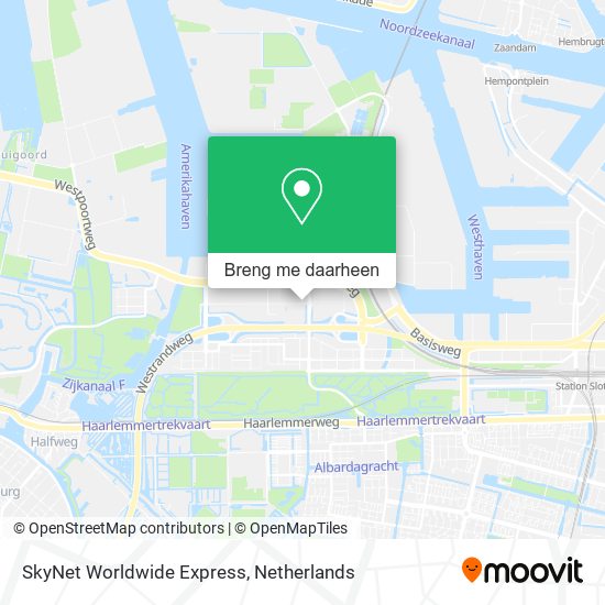 SkyNet Worldwide Express kaart