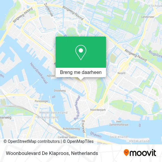 Woonboulevard De Klaproos kaart