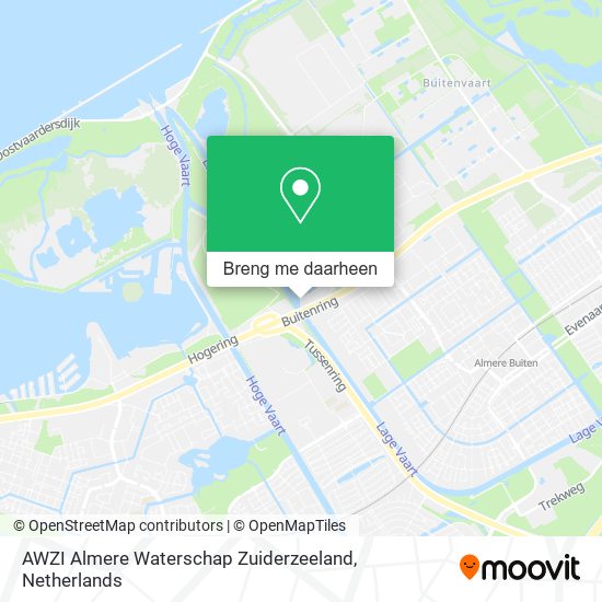 AWZI Almere Waterschap Zuiderzeeland kaart