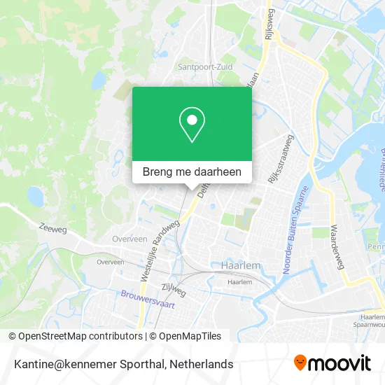 Kantine@kennemer Sporthal kaart