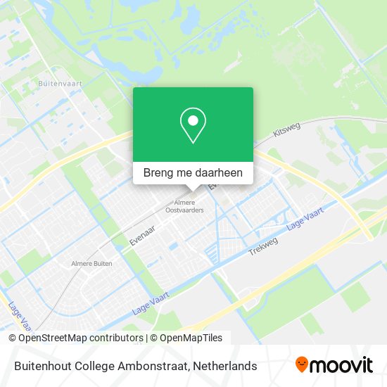 Buitenhout College Ambonstraat kaart