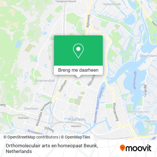 Orthomoleculair arts en homeopaat Beunk kaart