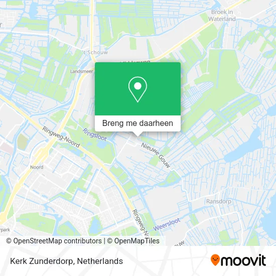 Kerk Zunderdorp kaart