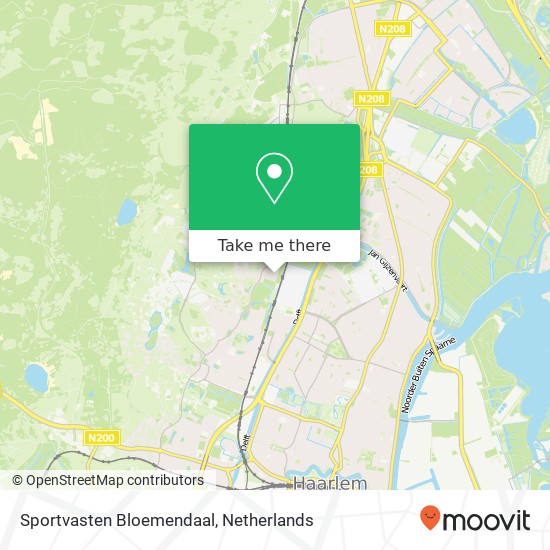 Sportvasten Bloemendaal kaart