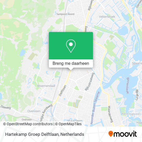 Hartekamp Groep Delftlaan kaart