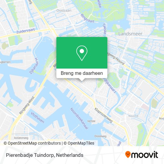 Pierenbadje Tuindorp kaart
