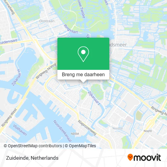 Zuideinde kaart