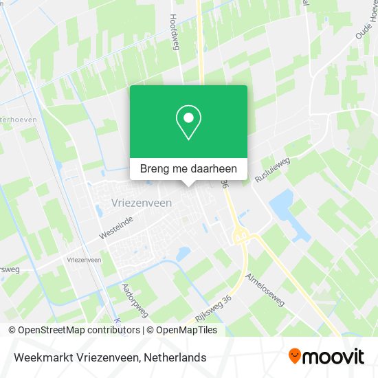 Weekmarkt Vriezenveen kaart