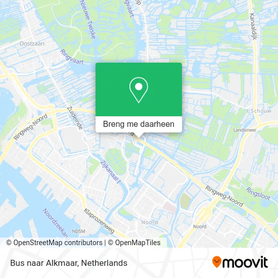 Bus naar Alkmaar kaart