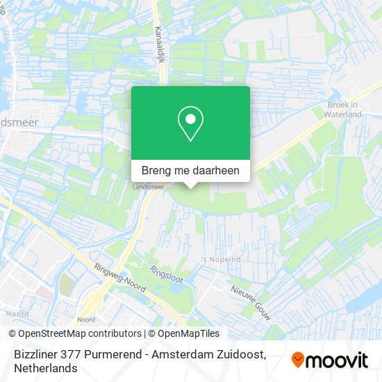 Bizzliner 377 Purmerend - Amsterdam Zuidoost kaart