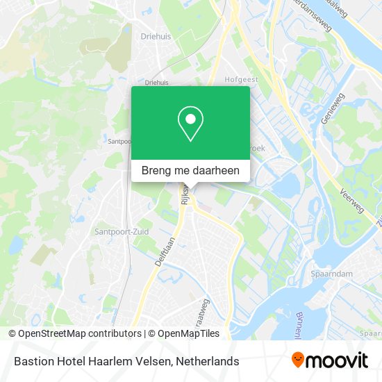 Bastion Hotel Haarlem Velsen kaart