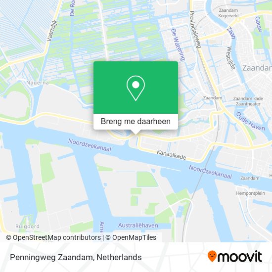 Penningweg Zaandam kaart