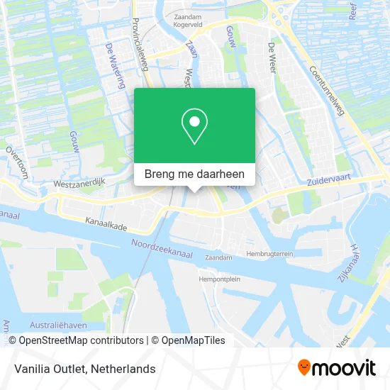 Vanilia Outlet kaart