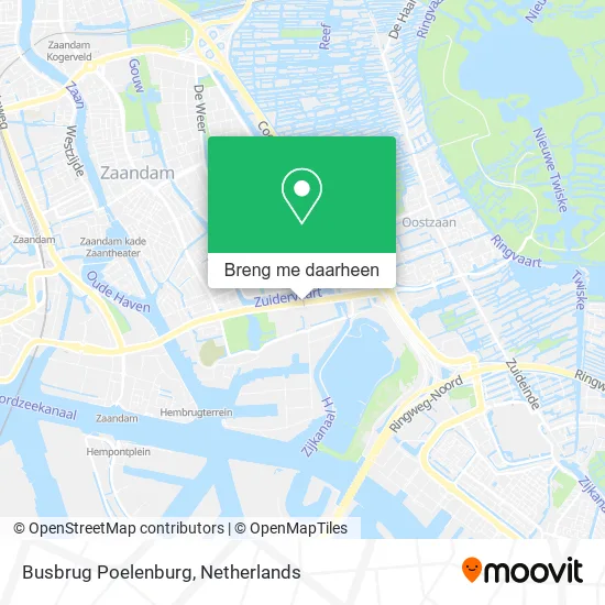 Busbrug Poelenburg kaart