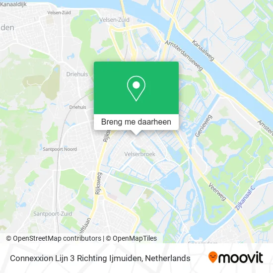 Connexxion Lijn 3 Richting Ijmuiden kaart