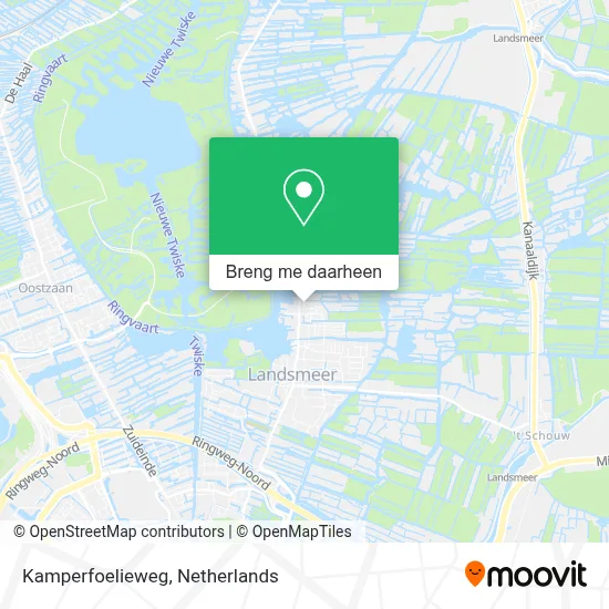 Kamperfoelieweg kaart