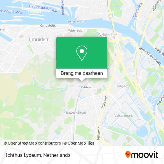 Ichthus Lyceum kaart